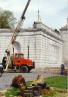 Removing granite balustrade